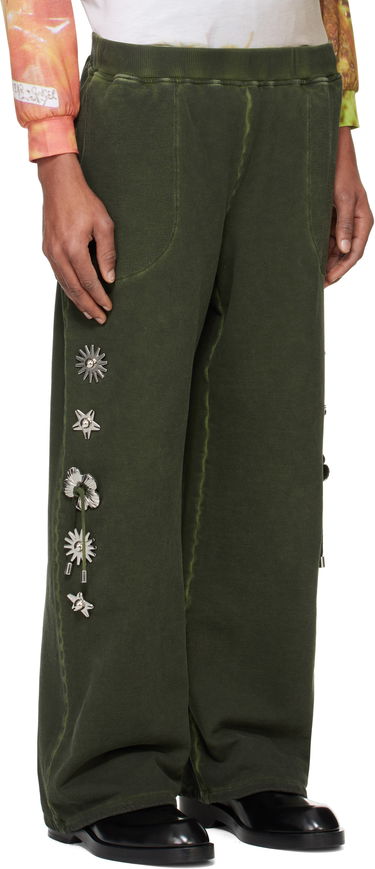 Tepláky Chopova Lowena Chopova Lowena Dallas Sweatpants with Silver Hardware Zelené | 4101, 1