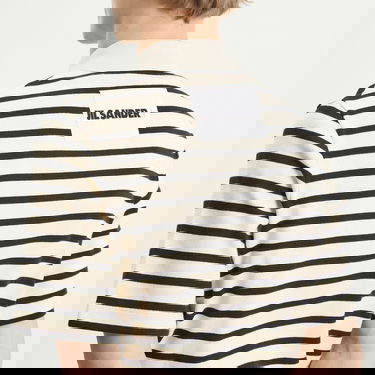 Polo tričko Jil Sander Stripe Short Sleeve Polo Béžová | J47GL0104-J46497-080, 5