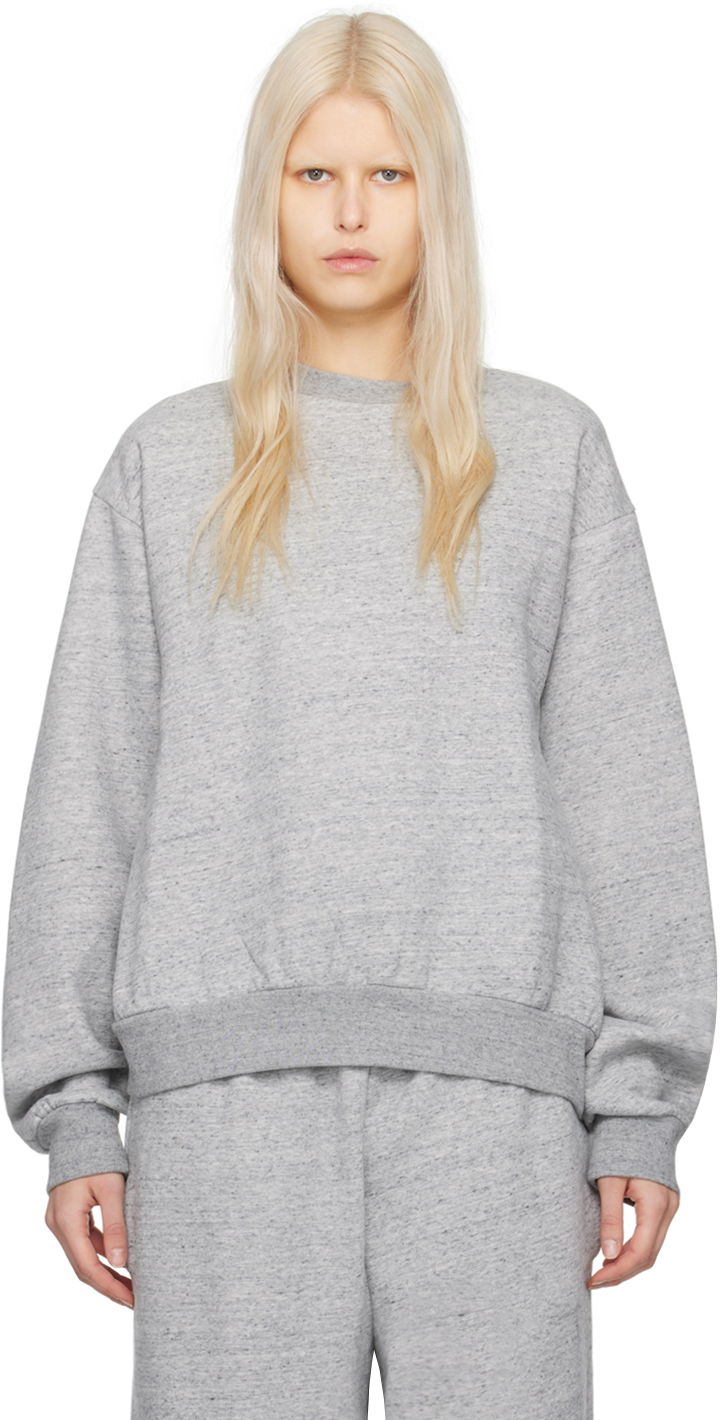 Mikina Acne Studios Crewneck Sweatshirt Šedá | CI0163-, 0