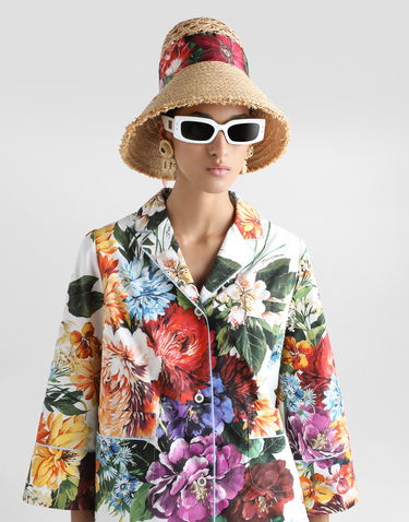 Košeľa Dolce & Gabbana Dolce & Gabbana Flower-Bouquet Print Poplin Shirt Biela | F5T65THS5TRHA5PC, 3