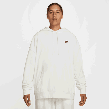 Mikina Nike Club Fleece Relaxed Fit Hoodie Biela | HJ1816-133, 1