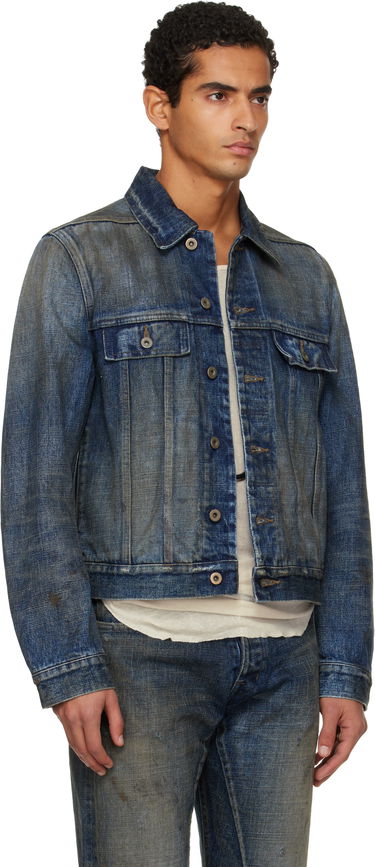 Bunda Rick Owens Concordians Trucker Denim Jacket Modrá | DL02E2788 HVWJP, 1