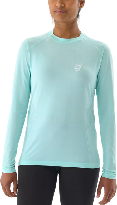 Tričko Compressport Performance Long Sleeve T-Shirt Tyrkysová | atsw4955053l, 0