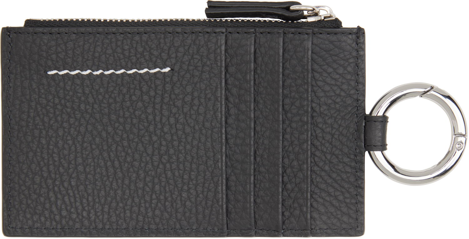 Peňaženka Maison Margiela MM6 Maison Margiela Zip Card Holder with Key Ring Čierna | SA6UI0031 P8336, 1