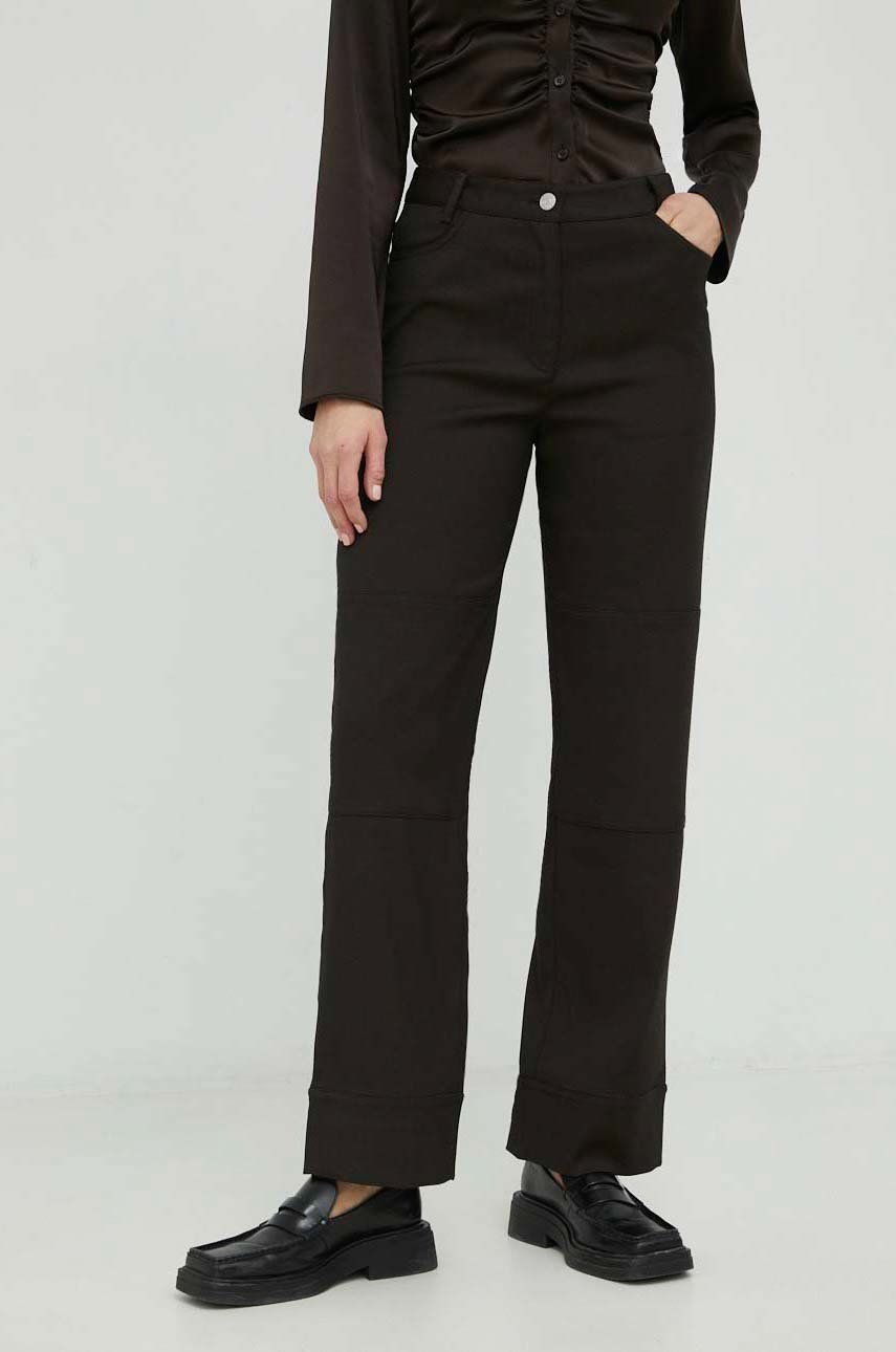 Nohavice Samsoe Samsoe Aubrielle Trousers Čierna | F22400128, 0
