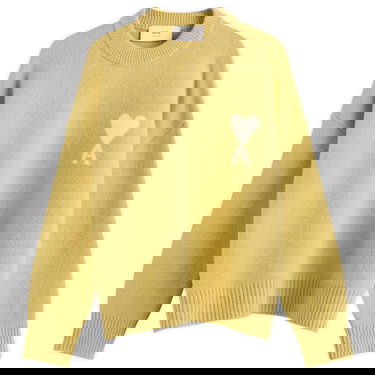 Sveter AMI Alpaca Knit ADC Crew Neck Jumper Žltá | H25UKS836-KN0135-3993H25, 0