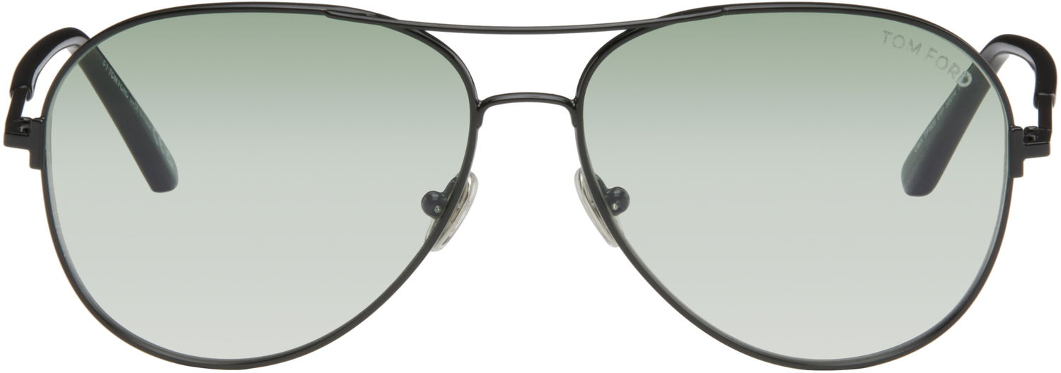 Slnečné okuliare Tom Ford Tom Ford Polarized Clark Aviator Sunglasses Čierna | FT0823_5901P, 0