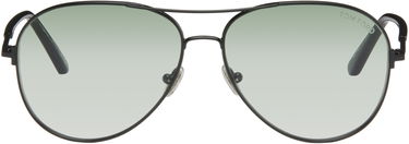 Slnečné okuliare Tom Ford Tom Ford Polarized Clark Aviator Sunglasses Čierna | FT0823_5901P, 0