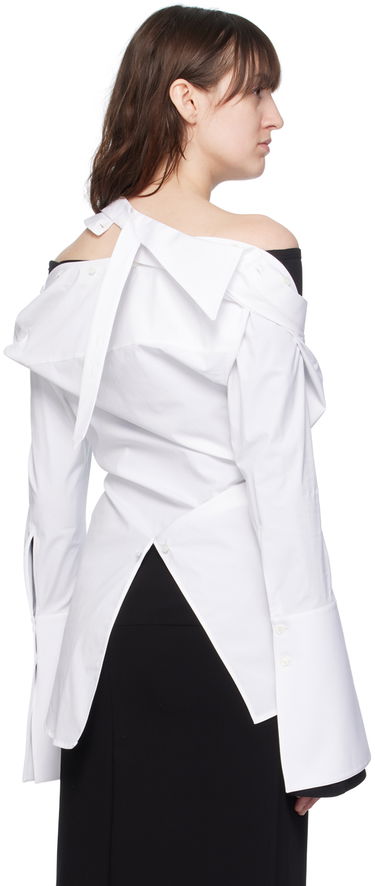 Košeľa Courrèges Modular Off Shoulder Shirt Biela | 224CCH056CO0121, 2