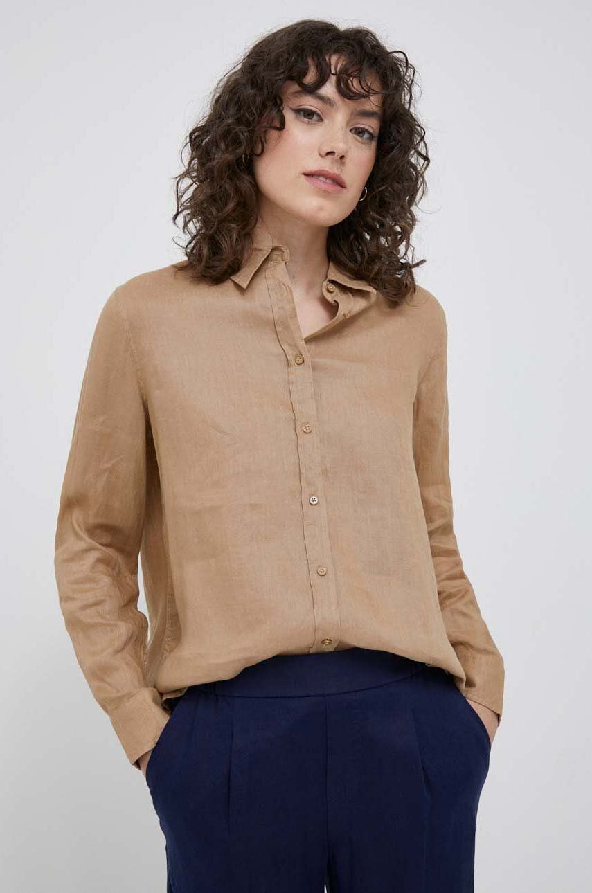 Košeľa United Colors of Benetton Shirt Béžová | 5BMLDQ02U.193, 0