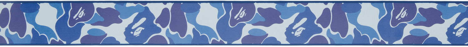 Opasok BAPE Blue Camo Leather Belt With Metal Buckle Modrá | 001BTK801003M, 1