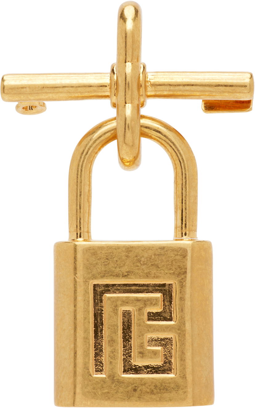 Spona Balmain Padlock Brooch Metalická | FN0XM560MBRA