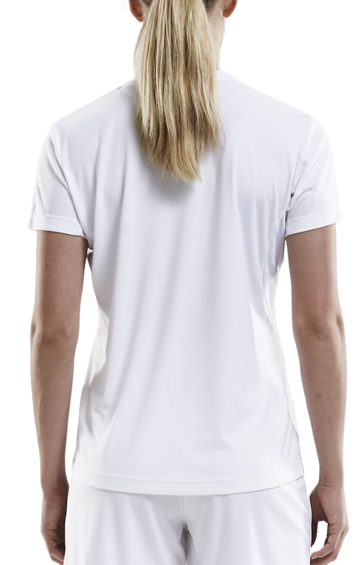 Tričko Craft Solid V-Neck Jersey T-Shirt Biela | 1905566-1900, 1