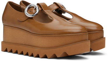 Tenisky a topánky Stella McCartney Elyse T-Bar Platform Mary Janes Hnedá | 810504AP0AQ0, 3