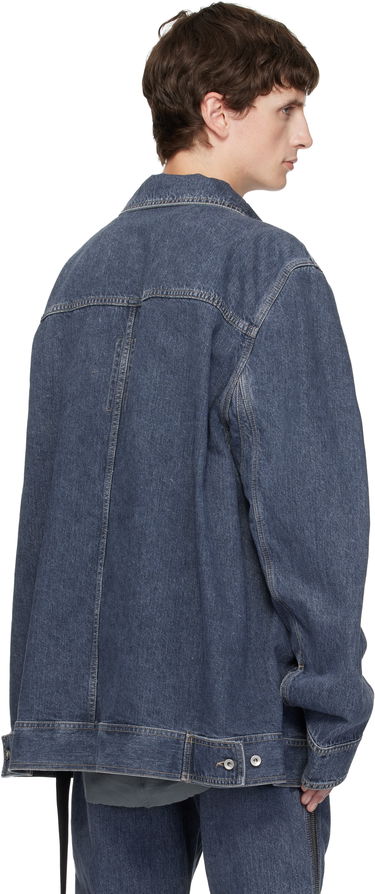 Bunda Rick Owens DRKSHDW Concordians Lido Worker Denim Jacket Modrá | DU02E7752 DGY, 2