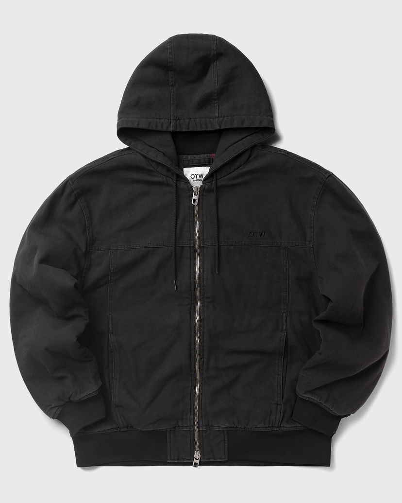 Bunda Vans OTW Hooded Canvas Jacket Čierna | VN000R5RBLK1