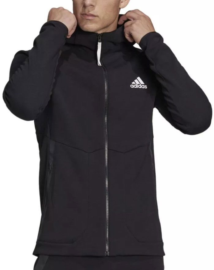 Mikina adidas Originals Hooded Jacket D4G Čierna | he5030