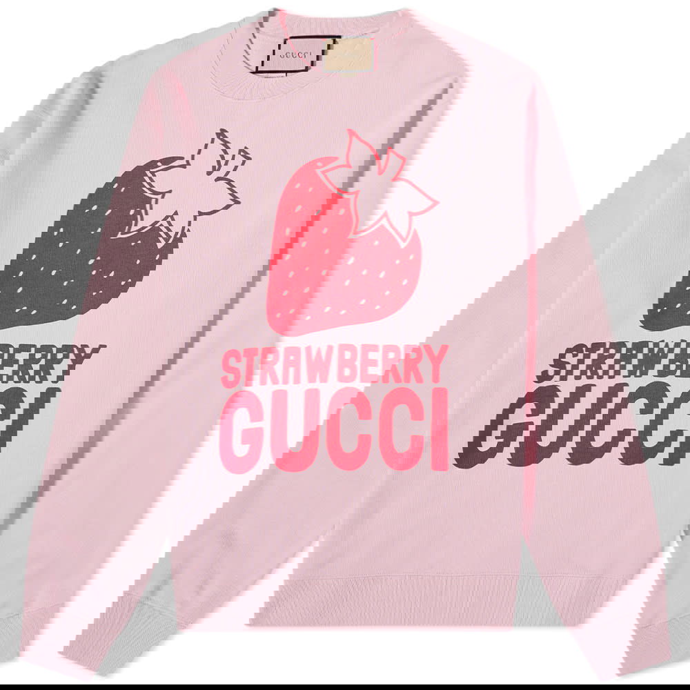 Sveter Gucci Gucci Strawberry Sweat Ružová | 681217-XJDV1-5904, 0