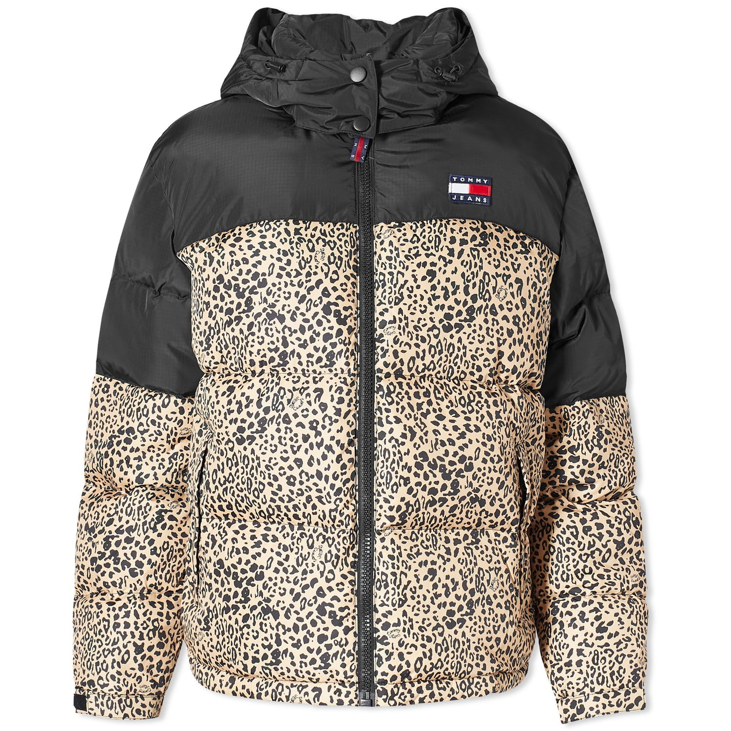 Prešívaná bunda Tommy Hilfiger Tommy Jeans Leopard Alaska Puffer Coat Leo Aop Rôznofarebný | DW0DW177150GI, 0