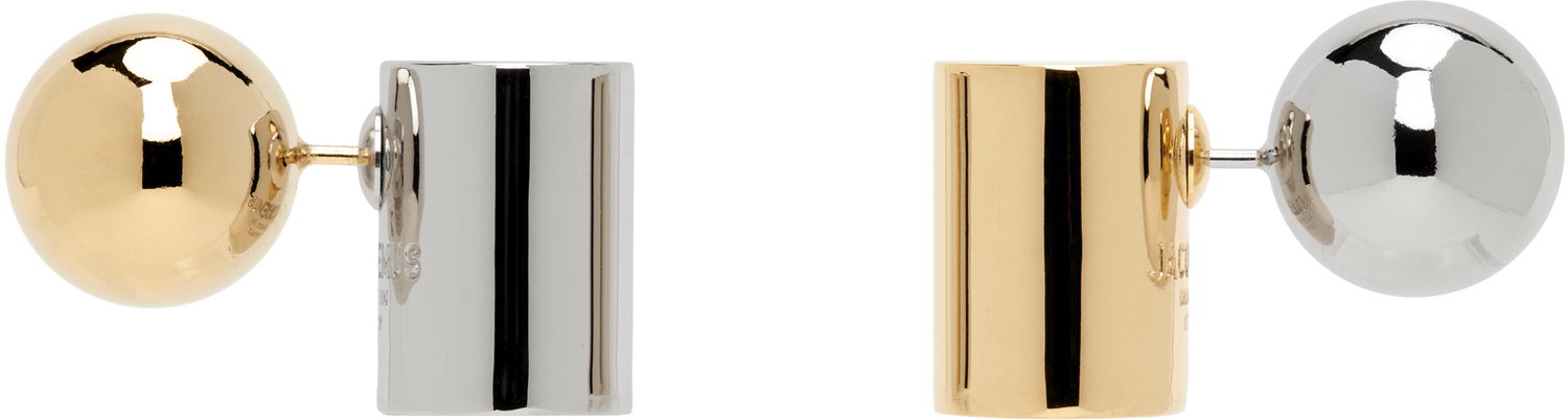 Náušnice Jacquemus Jacquemus Perlina Mismatched Earrings Metalická | 24H241JW720-5845, 0