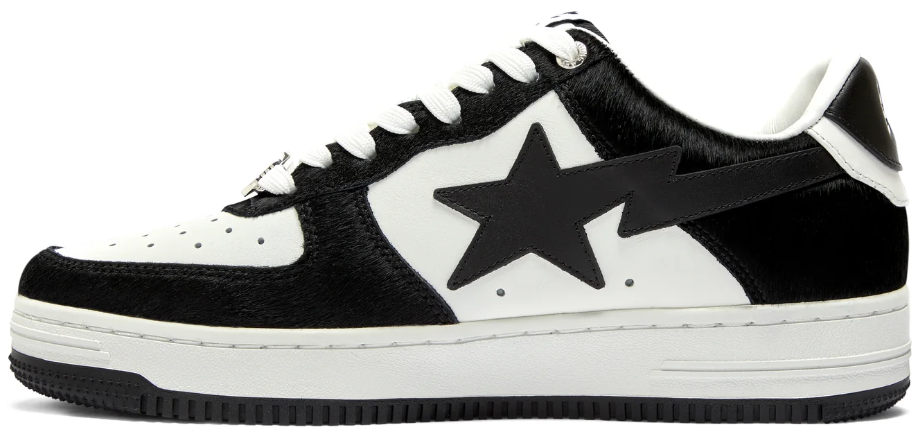 Tenisky a topánky BAPE Sta M1 Fur "Black White" Čierna | 0ZXSHM191050L, 1