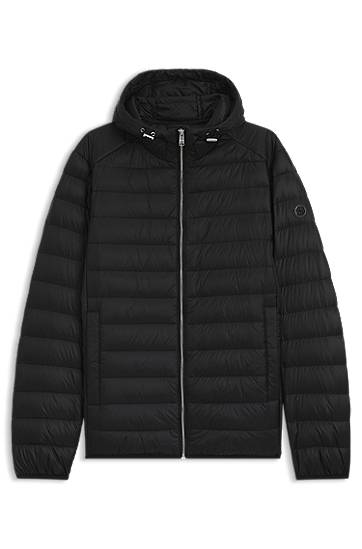 Prešívaná bunda BOSS Water-repellent Down Padded Jacket Čierna | 50540450