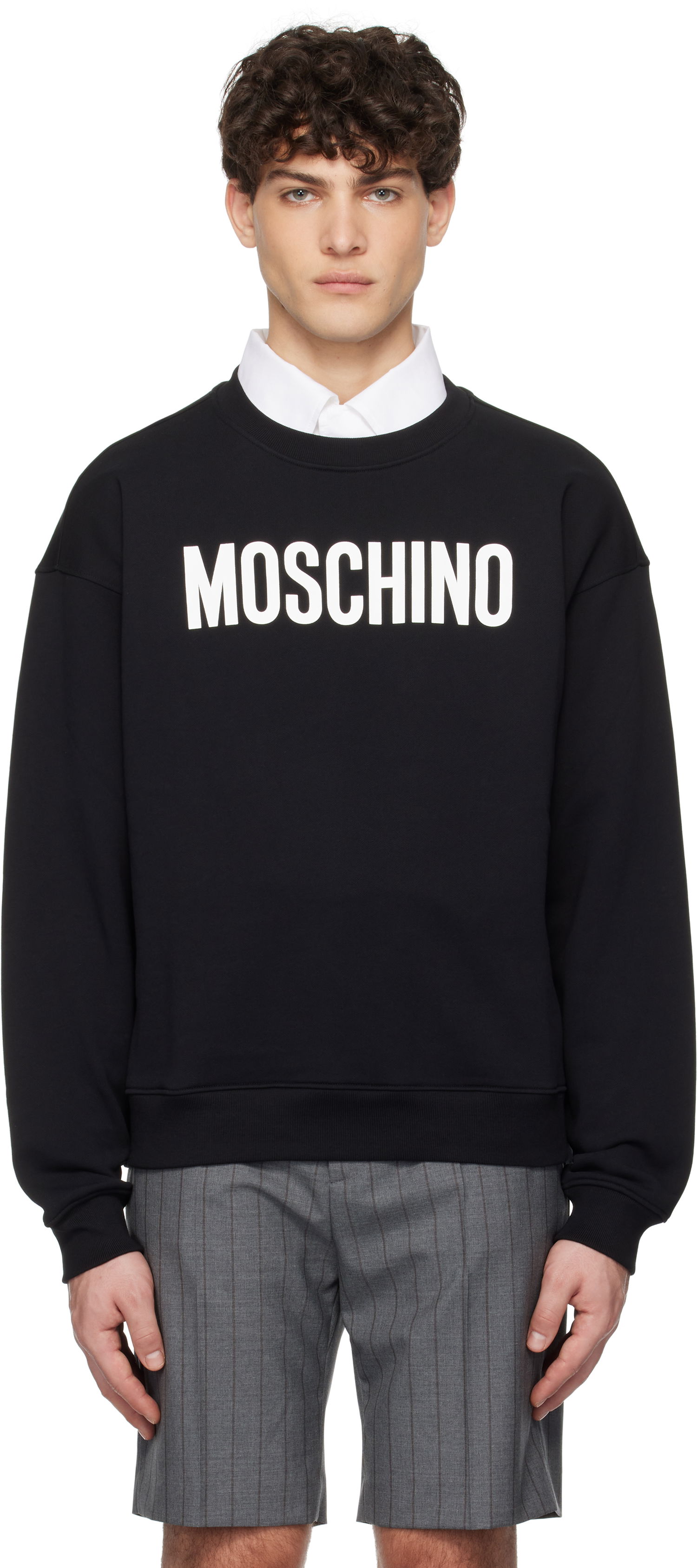 Sveter Moschino Moschino Institutional Sweatshirt Čierna | 251ZZA170402281555, 0