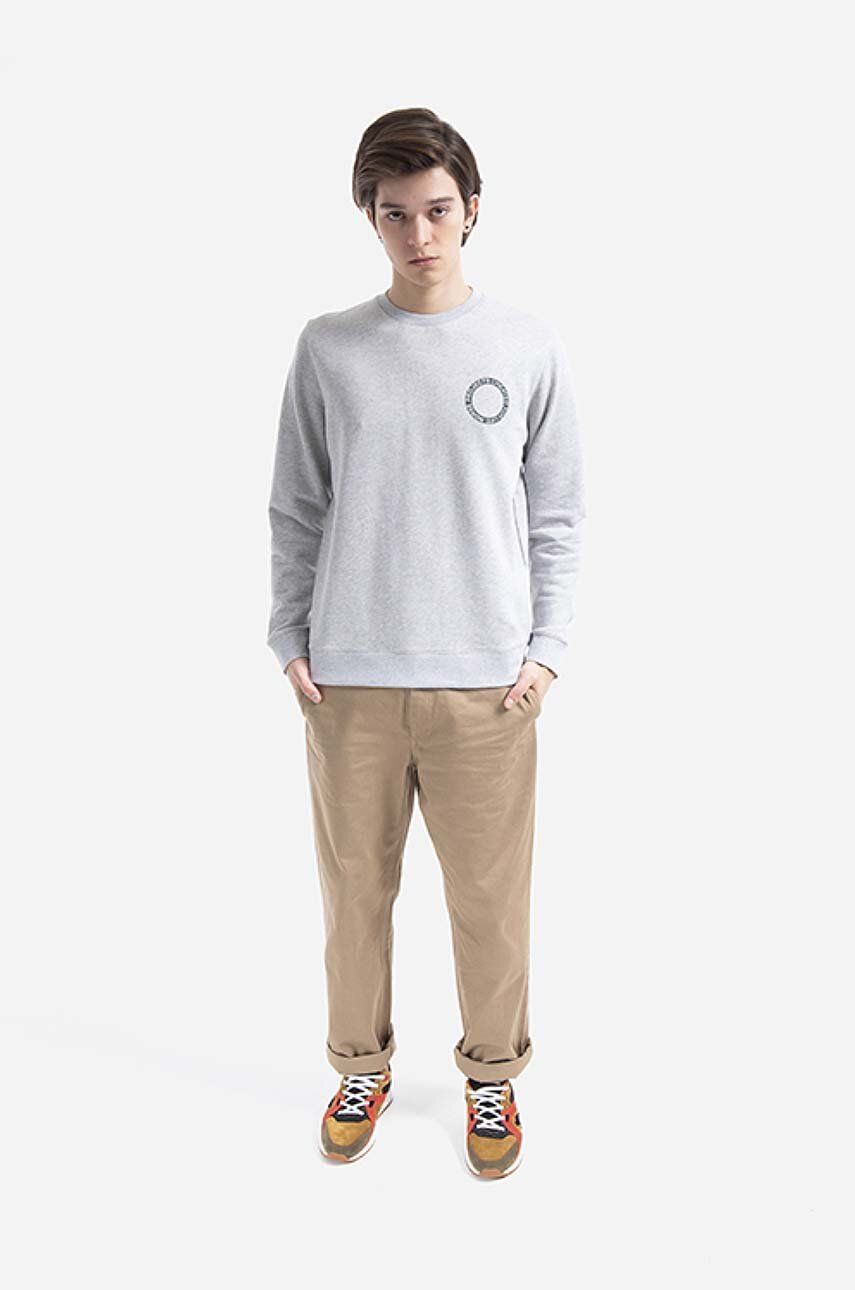 Mikina NORSE PROJECTS Vagn BMC Logo Print Sweatshirt Šedá | N20.1284.1026, 1