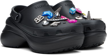 Oblečenie Balenciaga Balenciaga Crocs Edition Jibbitz Mules Čierna | 720762 W0FOW, 3