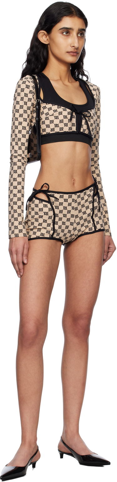 Nohavičky MISBHV MISBHV Monogram Coquette Shorts Béžová | 250W356, 3