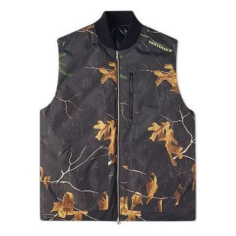 Vesta Converse Realtree Printed Reversible Down Vest Čierna | 10019989A03