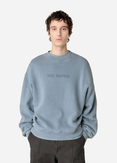 Mikina AXEL ARIGATO Washed Blue Sweatshirt Modrá | A3122002, 7