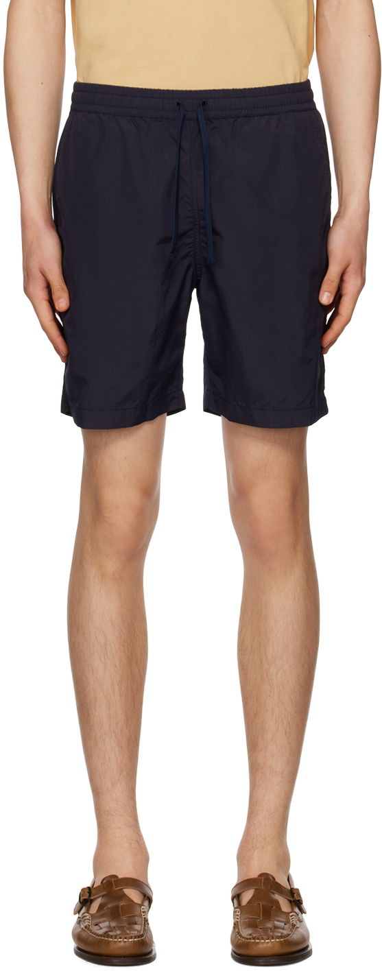 Šortky Universal Works Universal Works Beach Shorts Navy | 28533, 0
