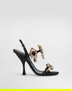 Dolce & Gabbana Embroidered Satin Sandals