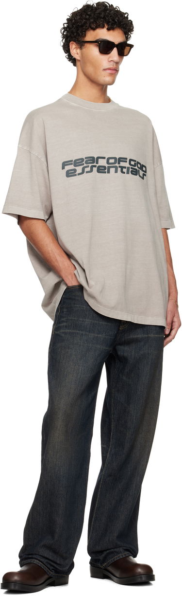 Tričko Fear of God Fear of God ESSENTIALS Holiday 'Fear Of God Essentials' 90s T-Shirt Béžová | 125HO254471F, 3