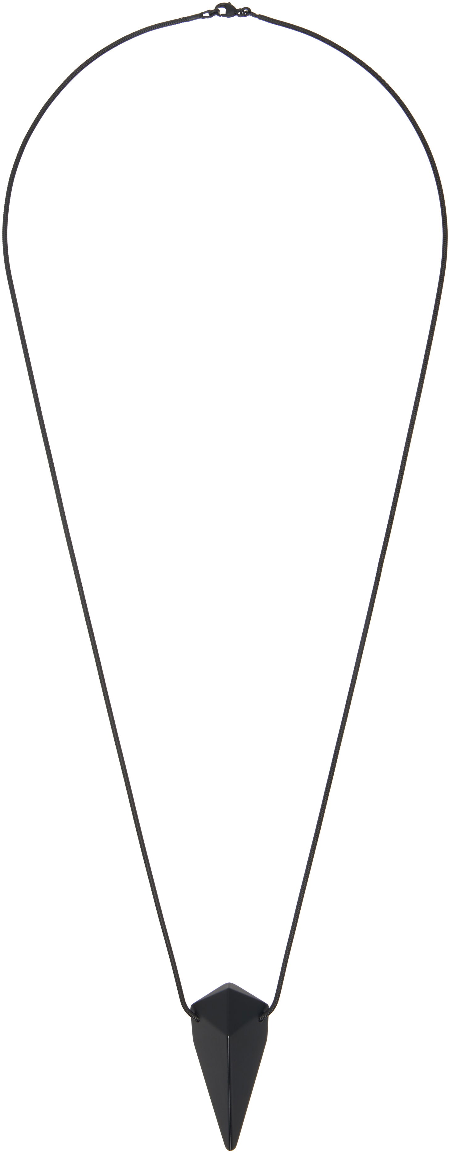 Náhrdelník Rick Owens Rick Owens Hollywood Pyramid Charm Necklace Čierna | RJ0000091 MMTBK, 0