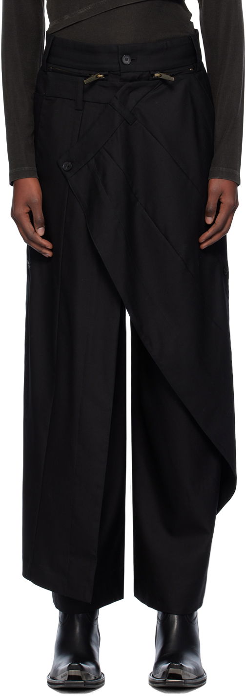 Nohavice Feng Chen Wang Feng Chen Wang Oversize Skirt Trousers Čierna | FUF18TR20B, 0