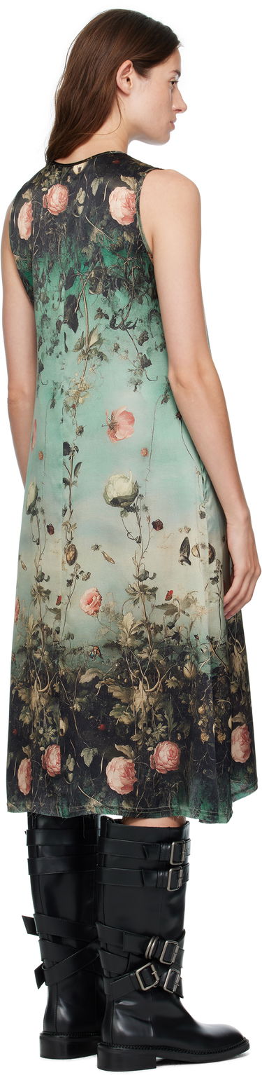 Šaty R13 R13 Sleeveless Floral-Print Midi Dress Zelené | R13WR304-R584A, 2