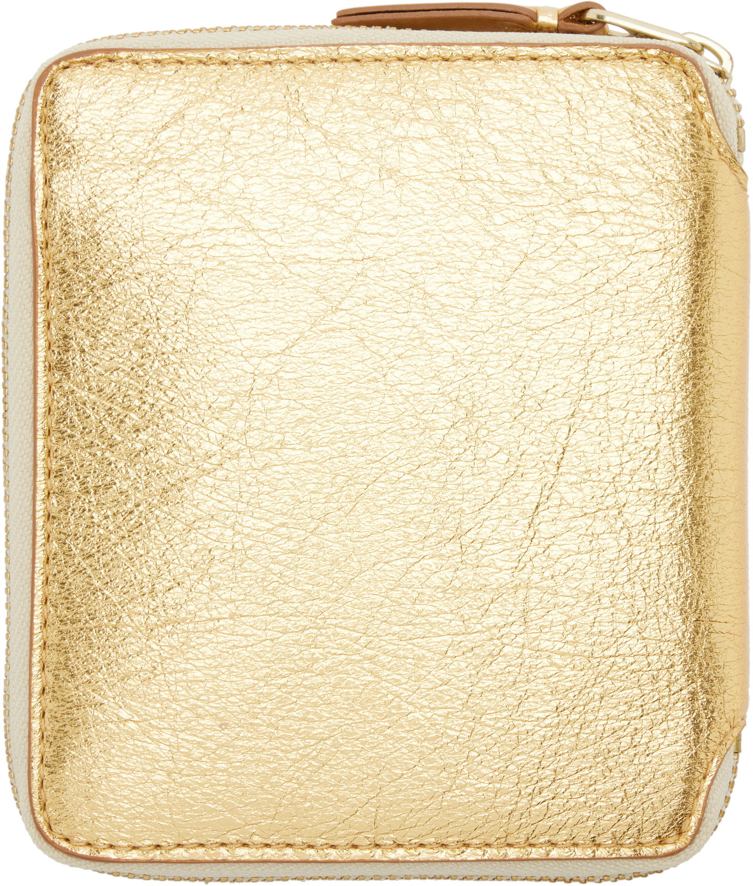 Peňaženka Comme des Garçons Silver Leather Wallet Metalická | SA2100G, 1