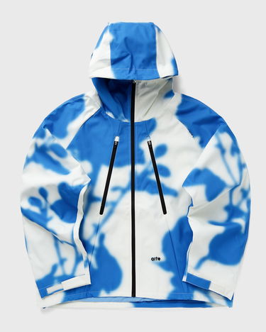 Vetrovka Arte Antwerp Floral Print Hooded Windbreaker Jacket Modrá | AW24-160J-WHITE-BLUE, 0