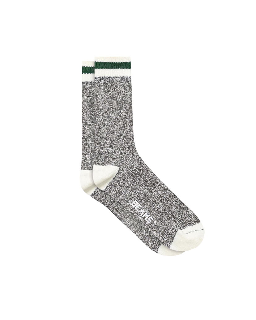 Ponožky BEAMS Beams+ Rag Crew Socks Šedá | 38430005479-05