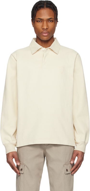 Polo tričko Burberry Burberry Long-Sleeve Polo Biela | 8101336, 0