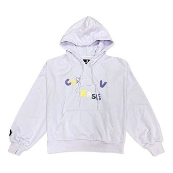 Mikina Converse Chain Stitch Hoodie Fialová | 10025515-A02
