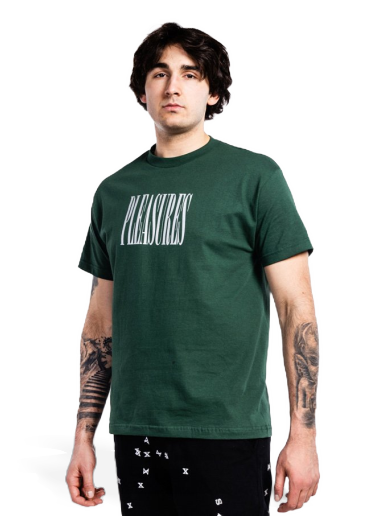 Tričko Pleasures Stretch T-Shirt Zelené | P21W044-GREEN