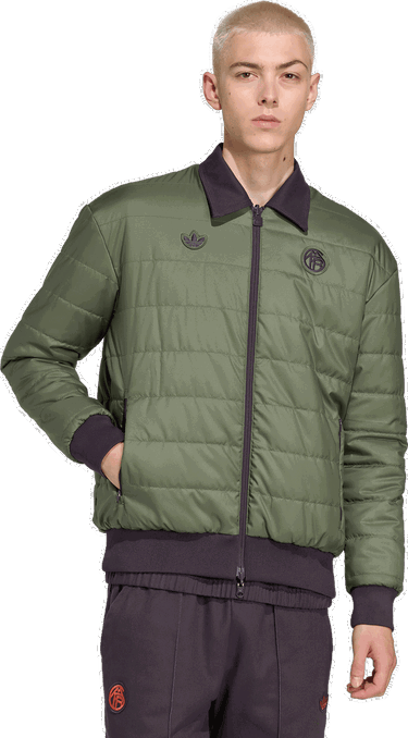 Bomber bunda adidas Originals FC Bayern Munich Icon Bomber Jacket Zelené | jm9434, 4