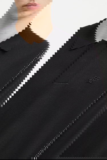 Košeľa Filling Pieces Filling Pieces Knit Rugby Shirt Čierna | 422571500243, 3