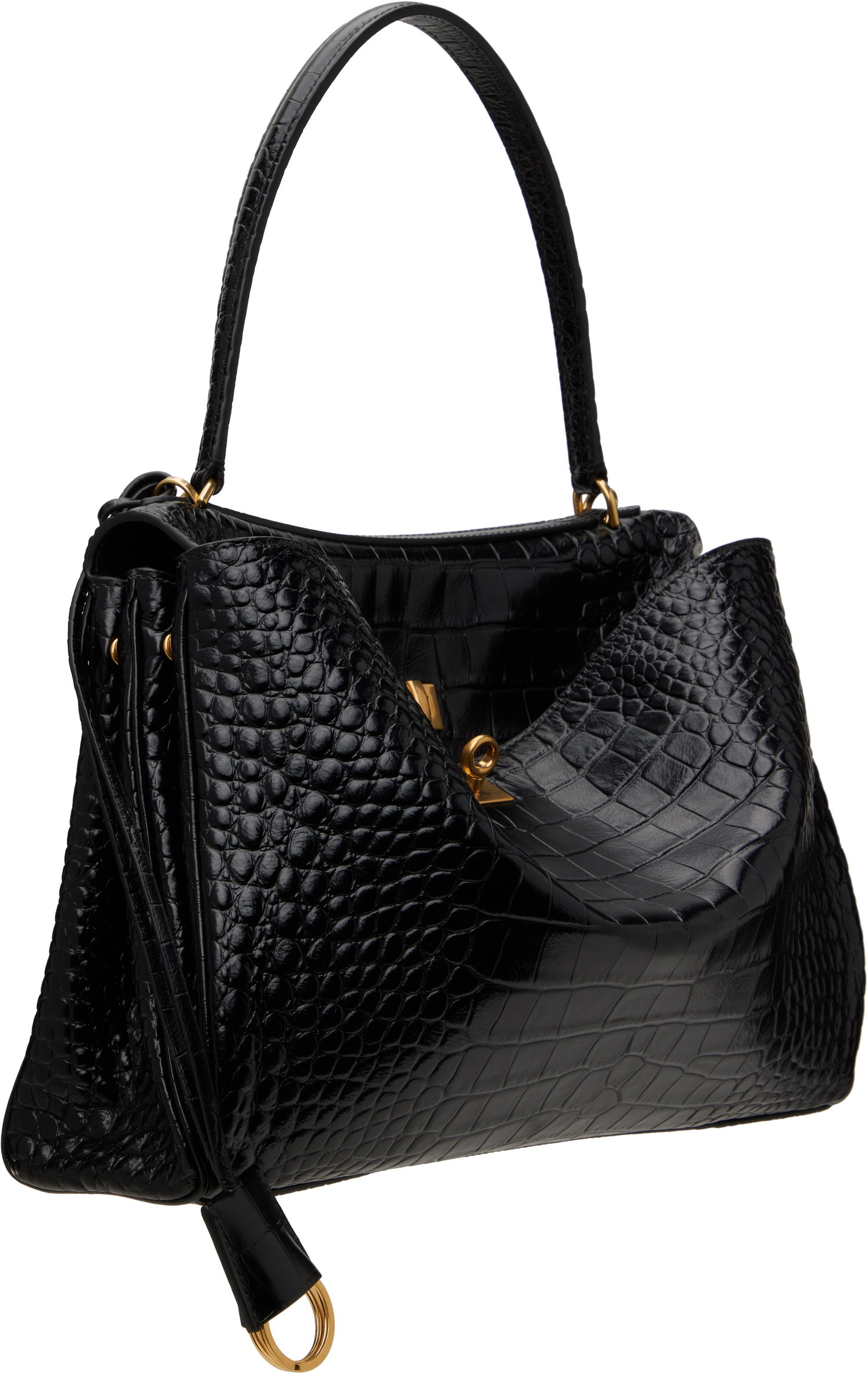 Tote bag Balenciaga Croc Rodeo Medium Bag Čierna | 789772 2AA5L, 1