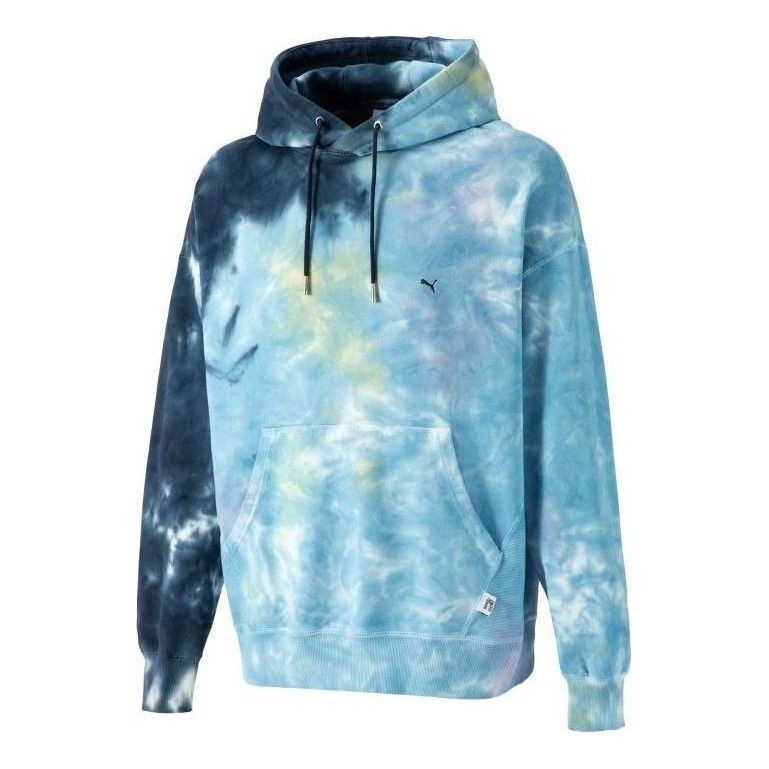 Mikina Puma MMQ Tie Dye Hoodie Modrá | 539575-06