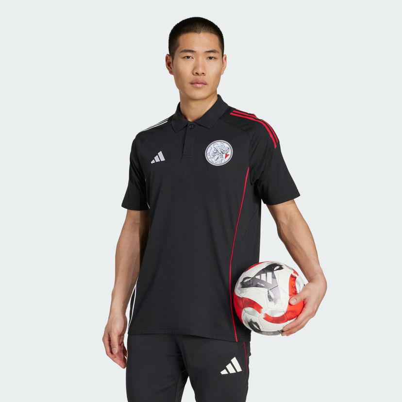 Polo tričko adidas Performance Ajax Amsterdam Tiro 25 Competition Polo Shirt Čierna | JP1761