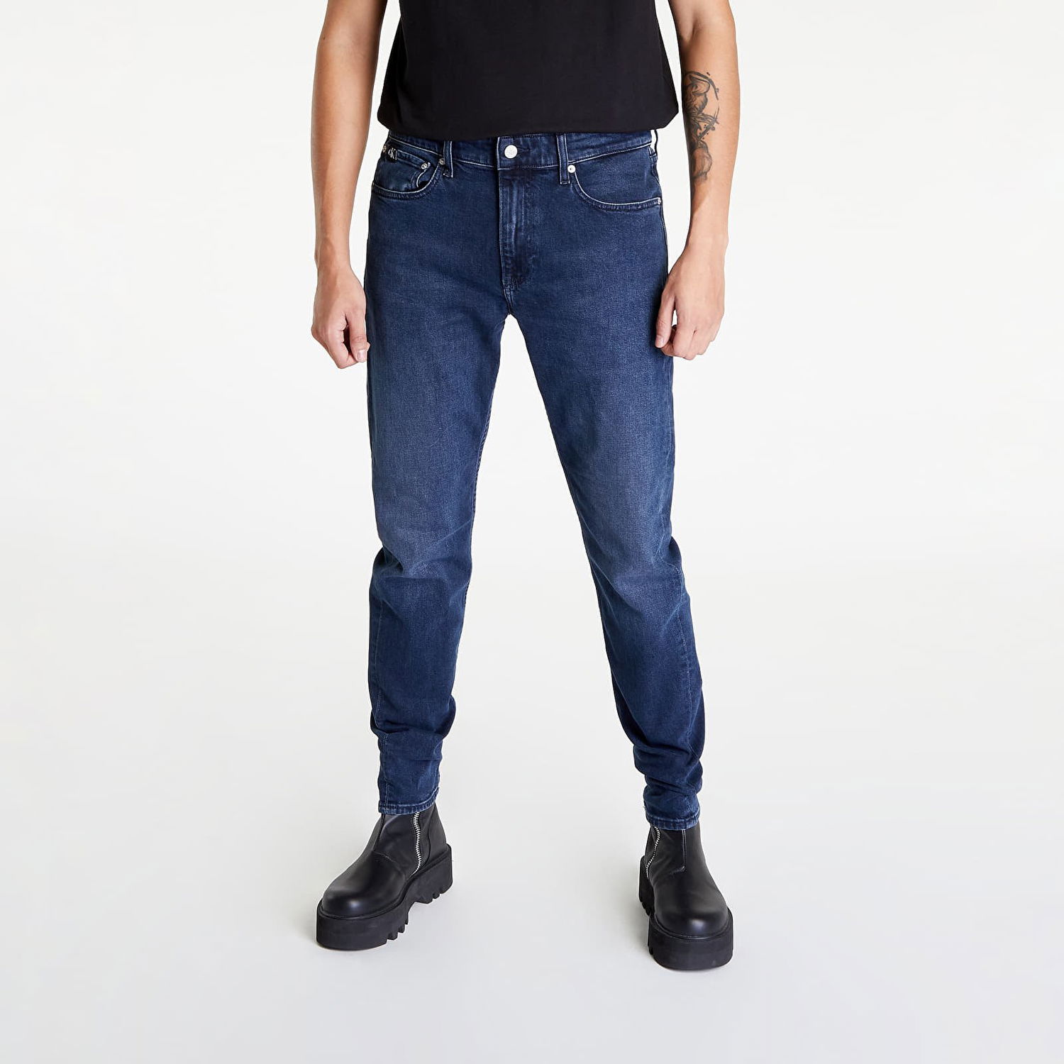 Džínsy CALVIN KLEIN Slim Taper Denim Navy | J30J321471 1BJ, 0